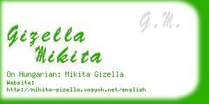 gizella mikita business card